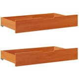 vidaXL Okvir kreveta bez madraca voštano smeđi 100x200 cm od borovine | shoptok.hr