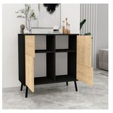 Hanah home višenamenski ormar darien black wood sapphire oak | Eponuda.com