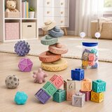  Edukativne senzorne kocke za slaganje 27u1 - pastel | Shoptok.si