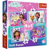 Trefl Gabina kućica za lutke 4 u 1, puzzle od 35-48-54-70 dijelova - | shoptok.hr