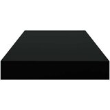  Plutajuće zidne police 2 kom crne 50 x 23 x 3,8 cm MDF | Eponuda.ba