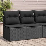 vidaXL 4-dijelni set vrtnih sofa od poliratana s jastucima crni bagrem | shoptok.hr