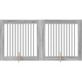 Vrata za pse s postoljem 2 pcs Siva sonoma 100 x 100 cm | Eponuda.ba