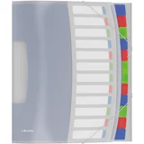 Esselte organizator mapa VIVIDA, A4, PP, 12 predelkov, večbarvna, (21650820)