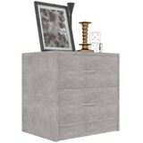  Noćni ormarići 2 kom boja betona 40x30x40 cm konstruirano drvo | shoptok.hr
