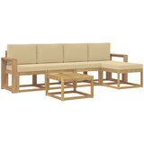  Set vanjskih sofa 6 kom. Bijela i bež | shoptok.hr