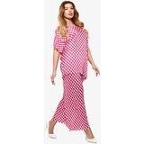 Resti Fuchsia women's pleated patterned set - Clothing | Shoptok.si