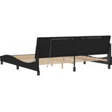  Okvir kreveta s LED-om bez madraca Hanko crni 200 x 200 cm baršunasti | shoptok.hr