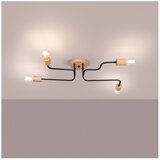 Nice Lamps Črna/v naravni barvi stropna svetilka 58x75 cm Dazzle – | Shoptok.si