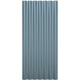 Krovni paneli 12 kom od pocinčanog čelika sivi 80 x 36 cm | shoptok.hr