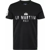 La Martina Majica črna / srebrna