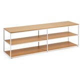 Kave Home TV stol u dekoru hrasta u bijelo-prirodnoj boji 160x50 cm Yoana - | shoptok.hr