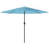 vidaXL Vrtni suncobran s čeličnom šipkom plavi 324x324x247 cm | shoptok.hr