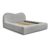 Bobochic Paris Svijetlo sivi tapecirani bračni krevet s prostorom za odlaganje s podnicom 140x190 cm Orlane – Cijene