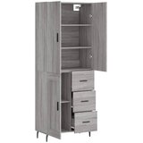  Visoka komoda siva sonome 69,5x34x180 cm od konstruiranog drva | shoptok.hr