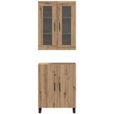  Highboard 2 pcs hrast artisan Konstruirano drvo | shoptok.hr