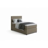 MID.YOU BOXSPRING POSTELJA 90 cm x 200 cm , tekstil, leseni material peščene barve | Shoptok.si