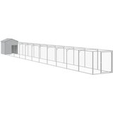  Kućica za pse s krovom svjetlosiva 117 x 1221 x 123 cm čelična | Shoptok.si