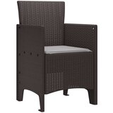  Vrtni stol Set 2 Rjava Ratan Standard Trajno Zunanji sedežni, (22015491) | Shoptok.si