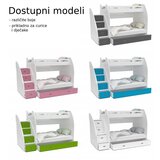  Dječji krevet na kat Zuzia s ladicama 200*120 cm - sivi | shoptok.hr