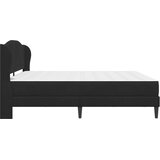  Krevetna konstrukcija s uzglavljem Crna 180 x 200 cm Baršun | shoptok.hr