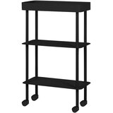 noo.ma Crni metalni regal na kotačima 60x97x30 cm Nolle – Cijene