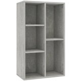 Maison Chic Knjižna omara - Knjižni regal betonsko siva 50x25x80 cm iverna plošča, (21725246) | Shoptok.si