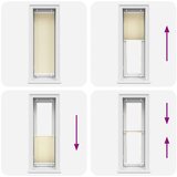  Plisirana roleta krem 45x100 cm širina tkanine 44 4 cm | shoptok.hr