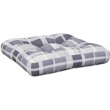 vidaXL Blazina za kavč iz palet siv karo vzorec 50x50x12 cm, (21415083) | Shoptok.si