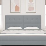  Naslon za glavu s gumbima svjetlosiva 180 cm tkanina | shoptok.hr
