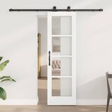  Klizna vrata ORKDAL 61 x 198,5 cm Masivna borovina i staklo | shoptok.hr