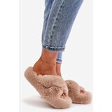 Boto marka niezdefiniowana Womens Fur Slippers On Thick Sole Beige Lavitera | Eponuda.ba
