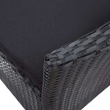  5-dijelni vrtni blagovaonski set od poliratana crni | shoptok.hr