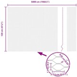  Stupovi ograde 22 kom U-kanal 120 cm Galvanizirani čelik Šesterokutna ograda 1.2x50 m Galvanizirani čelik | shoptok.hr