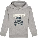 Scalpers Sweater majica 'Pistols' akvamarin / siva melange / tamno zelena / bijela