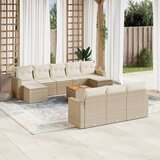 vidaXL 11-dijelni set vrtnih sofa od poliratana s jastucima bež | shoptok.hr