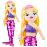  Plush Mermaid Cuddly Toy Tail Sequin Purple 48cm Cijene