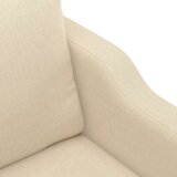 vidaXL Sedežna garnitura 3-delna z blazinami krem blago, (20924422) | Shoptok.si