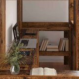  Okvir kreveta na kat s stolom Staro drvo 100 x 200 cm | shoptok.hr