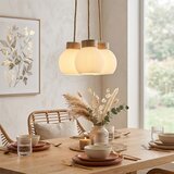  Visilica na sajli LOOMIS 3xE27/15W/230V 83 cm bež/hrast | Eponuda.com