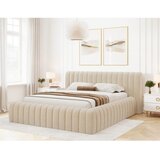 ELTAP Bež tapecirani bračni krevet s prostorom za odlaganje s podnicom 180x200 cm Carilla – | shoptok.hr