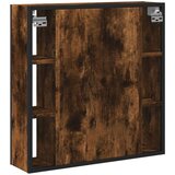  Kupaonski ormarić s ogledalom boja hrasta 60x16x60 cm drveni | shoptok.hr