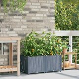  Vrtna saksija 2 pcs Svijetlo siva 80 x 40 x 37,5 cm Plastika | shoptok.hr