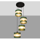  Luster na sajli HELEN 4xE27/15W/230V zelena/zlatna | Eponuda.com