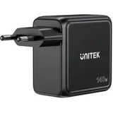 GAN CHARGER WITH DISPLAY, 140W, 3xUSB-C