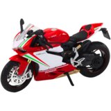 SPORTS Motorcycle Metal Red White Lights Sounds 1:12 | Shoptok.si