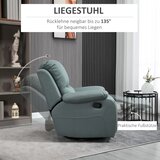  Fotelja na razvlačenje s podešavanjem nagiba do 135° okretanje za 360 stupnjeva 93 cm x 100 cm x 98 cm čelični okvir zelena | shoptok.hr
