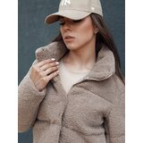 DStreet Women's short alpaca winter jacket CELESTIAL camel | ePonuda.com