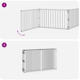  Pasja vrata 8 pcs Črna 100 x 60 cm Cinkana jeklena, (5000232797) | Shoptok.si