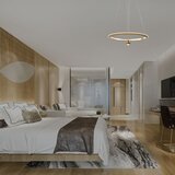  LED luster na sajli LED/45W/230V 3000K prečnik 62 cm zlatna | Eponuda.com
